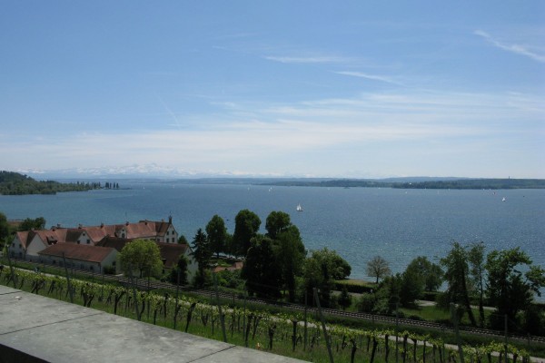 Blick von der Birnau auf den Bodensee