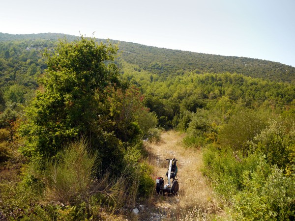 Auf dem Napoleonski Put: Beginn des Aufstiegs auf die Hochebene von Pelješac.