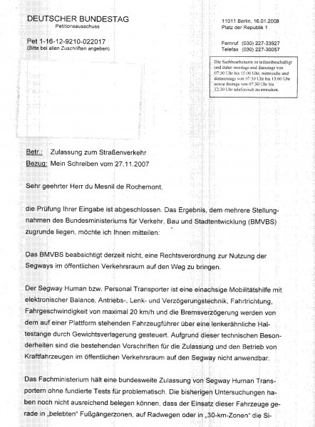 Deutscher Bundestag, Petitionsausschuss, Seite 1